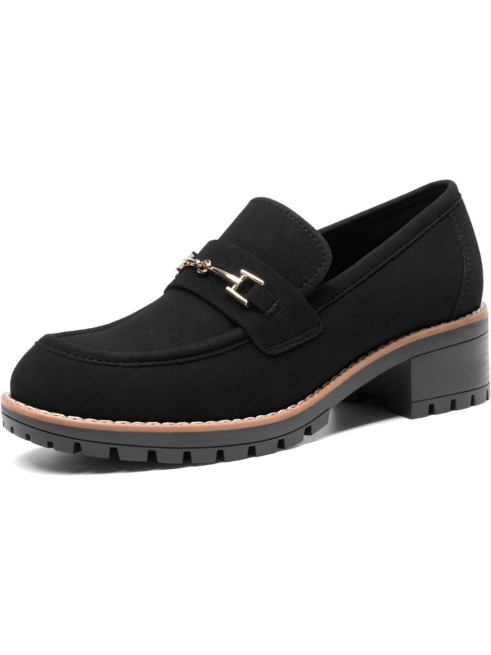 Stylish Women's Chunky Loafers - Dressy Business Casual Shoes for Work & Events